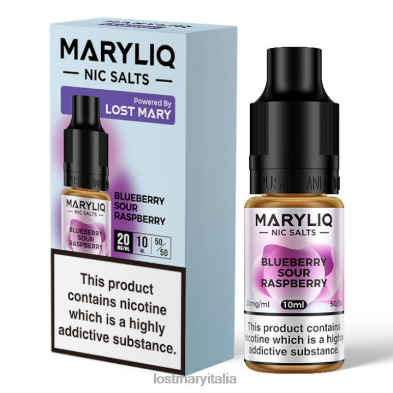 Sali di Mary Maryliq nic perduti - 10 ml lampone acido al mirtillo 6JBV4207 | LOST MARY Vape