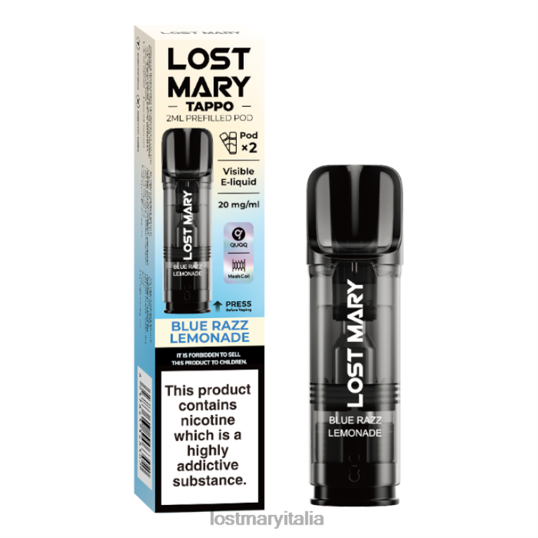 capsule preriempite Lost Mary con tappo - 20 mg - 2 conf limonata blu razz 6JBV4181 | LOST MARY Gusti