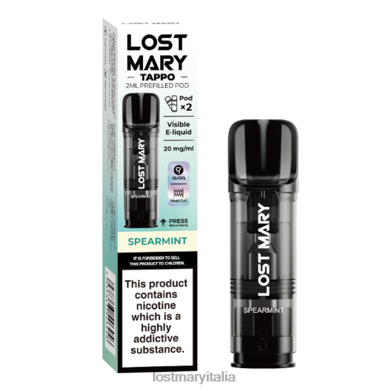 capsule preriempite Lost Mary con tappo - 20 mg - 2 conf menta verde 6JBV4176 | LOST MARY Vape Italia