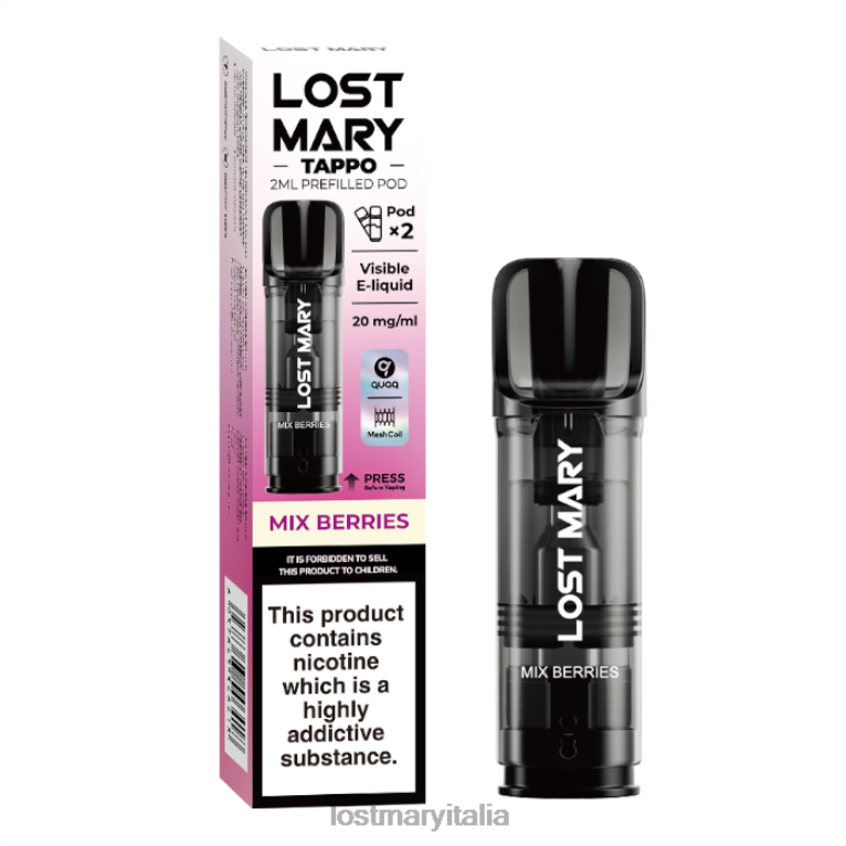 capsule preriempite Lost Mary con tappo - 20 mg - 2 conf mescolare le bacche 6JBV4183 | LOST MARY Gusti Italia
