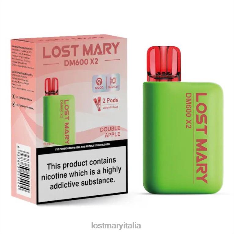Lost Mary dm600 x2 vaporizzatore usa e getta doppia mela 6JBV4191 | LOST MARY Gusti