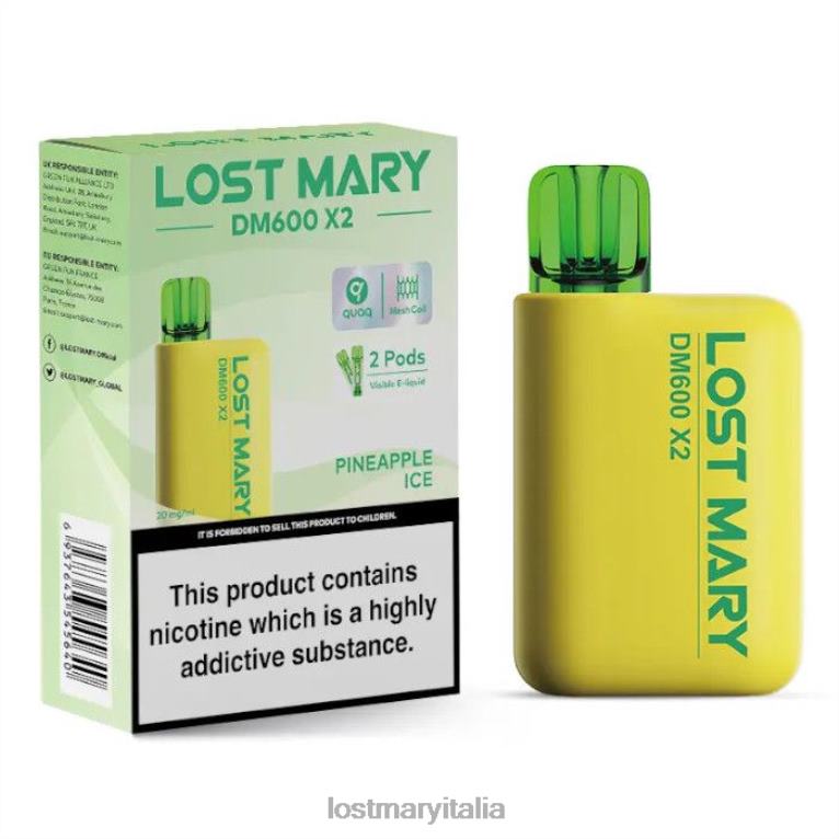 Lost Mary dm600 x2 vaporizzatore usa e getta ghiaccio all'ananas 6JBV4204 | LOST MARY Gusti Migliori