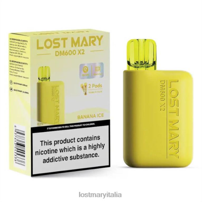 Lost Mary dm600 x2 vaporizzatore usa e getta ghiaccio alla banana 6JBV4187 | LOST MARY Vape