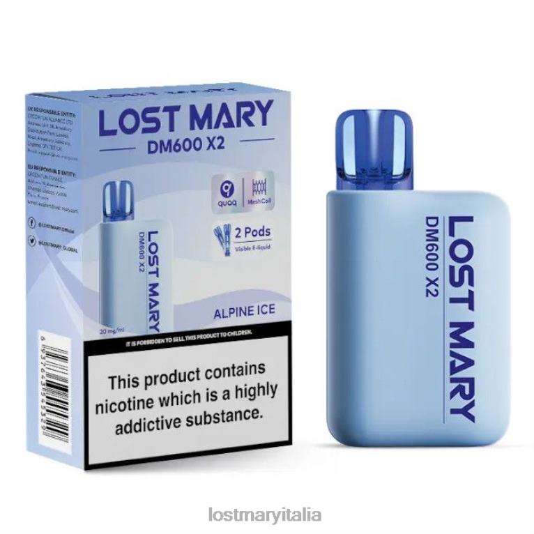 Lost Mary dm600 x2 vaporizzatore usa e getta ghiaccio alpino 6JBV4186 | LOST MARY Vape Italia