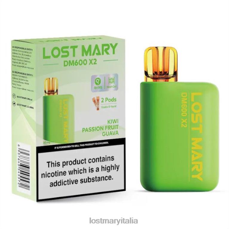 Lost Mary dm600 x2 vaporizzatore usa e getta kiwi frutto della passione guava 6JBV4193 | LOST MARY Gusti Italia