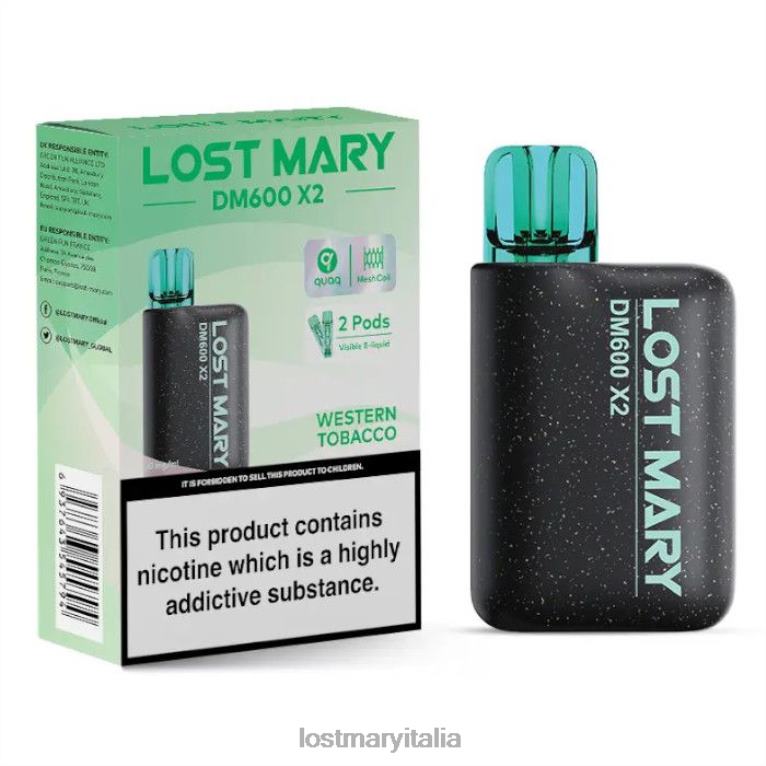 Lost Mary dm600 x2 vaporizzatore usa e getta tabacco occidentale 6JBV4201 | LOST MARY Gusti