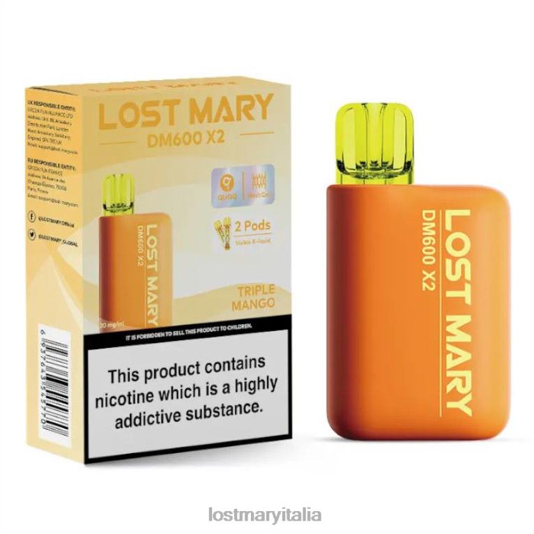 Lost Mary dm600 x2 vaporizzatore usa e getta triplo mango 6JBV4199 | LOST MARY Flavors