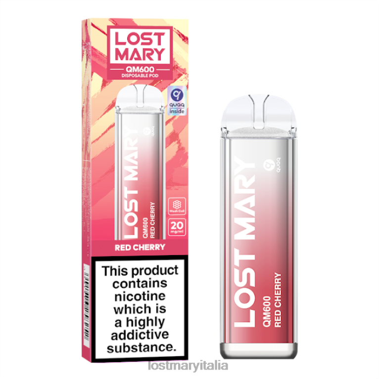 Lost Mary QM600 vaporizzatore usa e getta ciliegia rossa 6JBV4162 | LOST MARY Puff